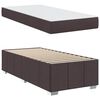 vidaXL Bettrahmen mit Matratze Dunkelbraun 90 x 190 cm Stoff