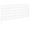 vidaXL Gartenzaun mit Pf&auml;hlen 24 pcs 115 x 50 cm Mesh Verzinkter Stahl