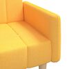 vidaXL Schlafsofa 2-Sitzer Gelb Stoff