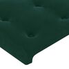 vidaXL Kopfteil mit Ohren Dunkelgr&uuml;n 93x23x78/88 cm Samt