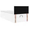 vidaXL Ottoman-Bett mit Matratze Wei&szlig; 100x200 cm Kunstleder
