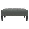 vidaXL Schlafsofa 2-Sitzer mit Fu&szlig;hocker Dunkelgrau Stoff