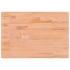 vidaXL Schreibtischplatte 80x55x2,5 cm Massivholz Buche