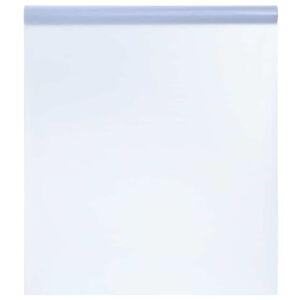 vidaXL Window Film Verstellbar Grau mattiert 35.4 x 196.9 in PVC