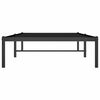 vidaXL Bettgestell Metall Schwarz 90x190 cm