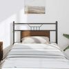 vidaXL Kopfteil Braun Eichen-Optik 75 cm Holzwerkstoff und Stahl