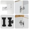 vidaXL 11-tlg. K&uuml;chenschrank-Set Lucca Artisan-Eiche Holzwerkstoff
