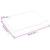 vidaXL Wandregal 60x50x(2-6) cm Massivholz Eiche Unbehandelt