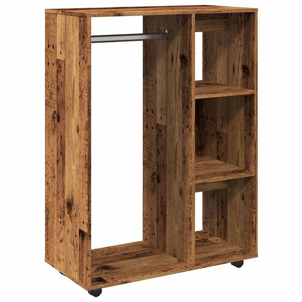 vidaXL Kleiderst&auml;nder Altholz-Optik 80x40x110 cm Holzwerkstoff