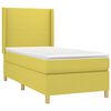 vidaXL Boxspringbett mit Matratze & LED Gr&uuml;n 100x200 cm Stoff