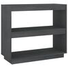 vidaXL B&uuml;cherregal Grau 80x35x71 cm Massivholz Kiefer
