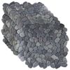 vidaXL Kieselplatten Grau 30 x 30 cm Flusskiesel