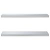 vidaXL Wandregale 2 Stk. 75x23,5 cm Silbern Edelstahl