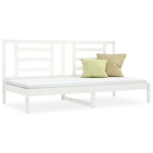 vidaXL Tagesbett ohne Matratze Wei&szlig; 80x200 cm Massivholz Kiefer