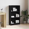 vidaXL B&uuml;cherregal Schwarz Eichen-Optik 60x24x109 cm Holzwerkstoff