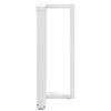 vidaXL Bartischbeine T-Form 2 Stk. Wei&szlig; 60x35x(90-91) cm Stahl