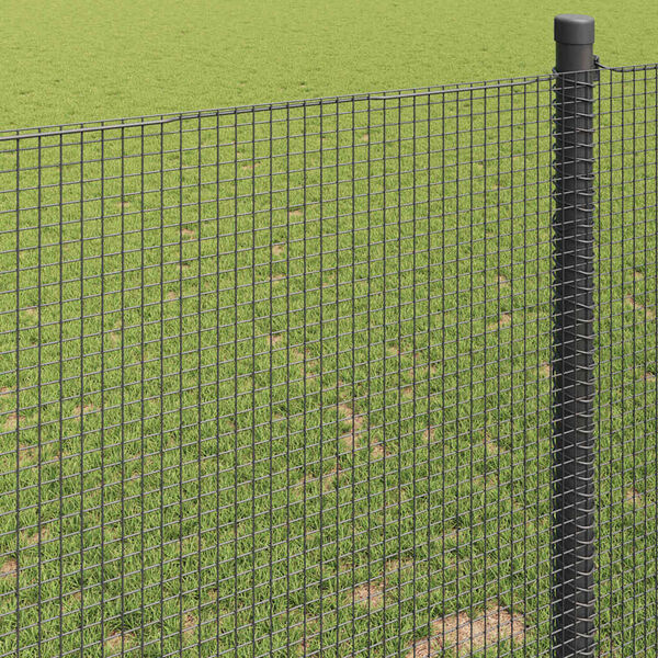 vidaXL Geschwei&szlig;ter Drahtzaun Grau 1,2 x 10 m