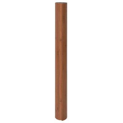 vidaXL Teppich Rechteckig Braun 100x500 cm Bambus