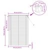 vidaXL Venetianer Jalousie Hellbraun mit Muster 150 x 70 cm PVC