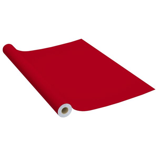 vidaXL Selbstklebende M&ouml;belfolie Rot 500 x 90 cm PVC