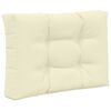 vidaXL Sofakissen f&uuml;r drau&szlig;en 3 pcs Creme Polyester