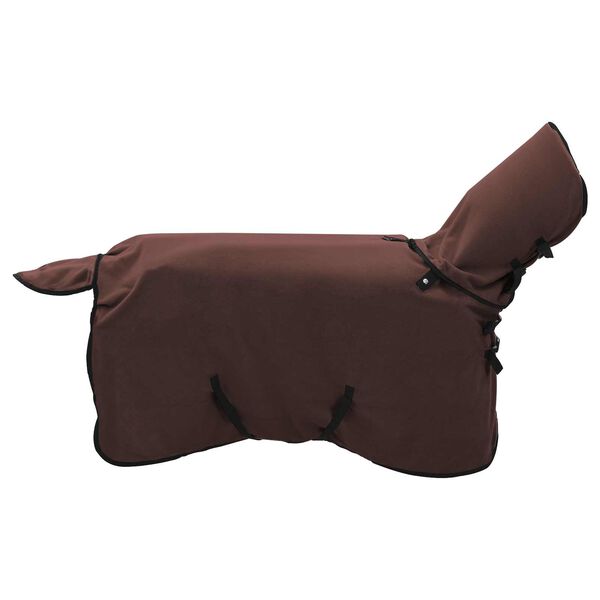 vidaXL Pferdedecke Volles Dunkelbraun Polyester