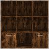 vidaXL B&uuml;cherschrank R&auml;uchereiche 98x30x98 cm