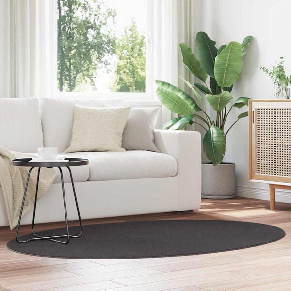 vidaXL Teppich HUARTE Anthrazit 170 x 120 cm 100 %Polyester