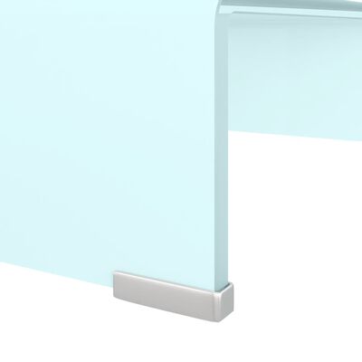 vidaXL TV-Aufsatz/Monitorerhöhung Glas Grün 40x25x11 cm