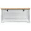 vidaXL Schuhschrank Corona Wei&szlig; 99 x 32 x 49 cm Massives Kiefernholz