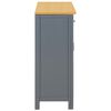 vidaXL Sideboard 90x33,5x83 cm Massivholz Eiche