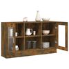 vidaXL Vitrinenschrank R&auml;uchereiche 120x30,5x70 cm Holzwerkstoff