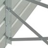 vidaXL Garten-Hochbeet Verzinkter Stahl 400&times;80&times;77 cm Grau