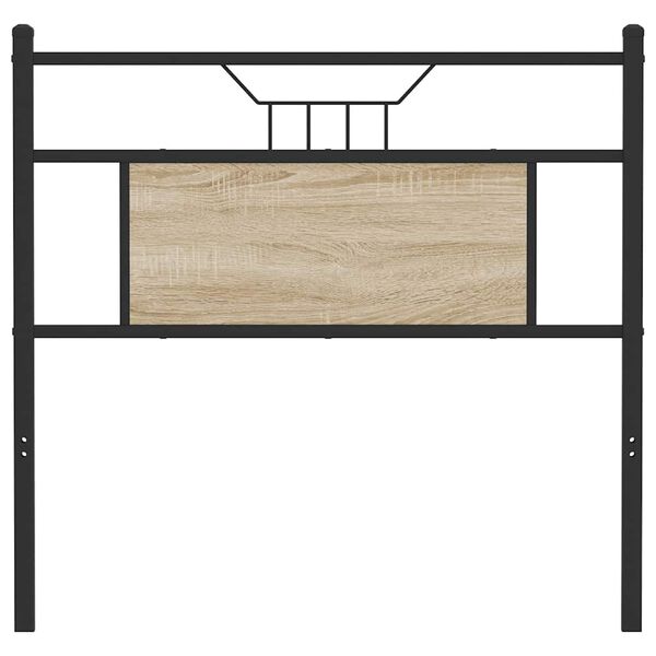 vidaXL Ersatz-Kopfteil Sonoma-Eiche 80 cm Holzwerkstoff und Stahl