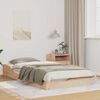 vidaXL Bettrahmen Braun 80 x 200 cm Massives Kiefernholz