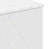vidaXL Badezimmerschrank Wei&szlig; 76,5 x 35 x 64 cm Holzwerkstoff & Metall