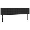 vidaXL Kopfteile 2 Stk. Schwarz 100x5x78/88 cm Kunstleder