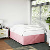 vidaXL Bettgestell ohne Matratze Rosa 120x190 cm Samt
