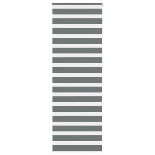 vidaXL Doppelrollo Dunkelgrau 85x230 cm Stoffbreite 80,9 cm Polyester