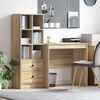 vidaXL Schreibtisch mit Schubladen 2 pcs Sonoma-Eiche