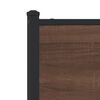 vidaXL Metallbett ohne Matratze Braun Eichen-Optik 140x200 cm