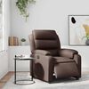 vidaXL Elektrischer Relaxsessel Braun Kunstleder