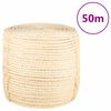 vidaXL Seil 100% Sisal 8 mm 50 m