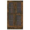 vidaXL Vitrinenschrank R&auml;uchereiche 82,5x30,5x150 cm Holzwerkstoff