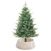 vidaXL Weihnachtsbaumkragen Wei&szlig; 75 x 75 x 25 cm Wasserhyazinthe