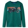 Kinder-Langarmshirt Gr&uuml;n 116