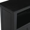 vidaXL Nachttisch Schwarz 60x30x75 cm Massivholz Mahagoni