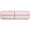 vidaXL Aufblasbare Gymnastikmatte mit Pumpe 600x100x15 cm PVC Rosa