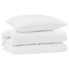 vidaXL Bettdecken Set mit Kissen 2 pcs Wei&szlig; Mikrofaser