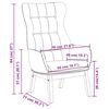 vidaXL Relaxsessel Schwarz Stoff